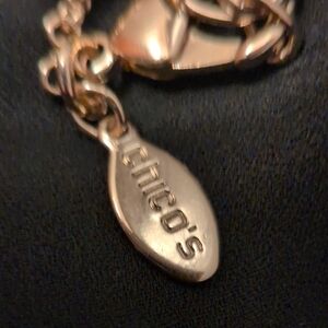 Chico's Elegant Gold Plated Pendant Necklace